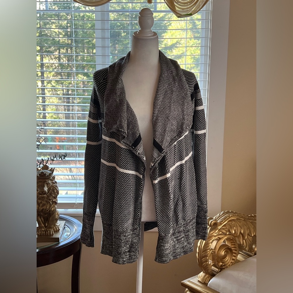 Ivivva Black and White Cardigan Sweater